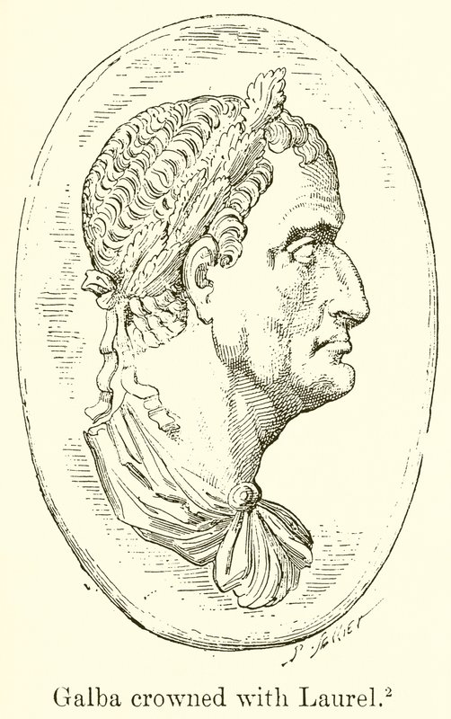 Galba, Laurel ile Taçlandı by English School