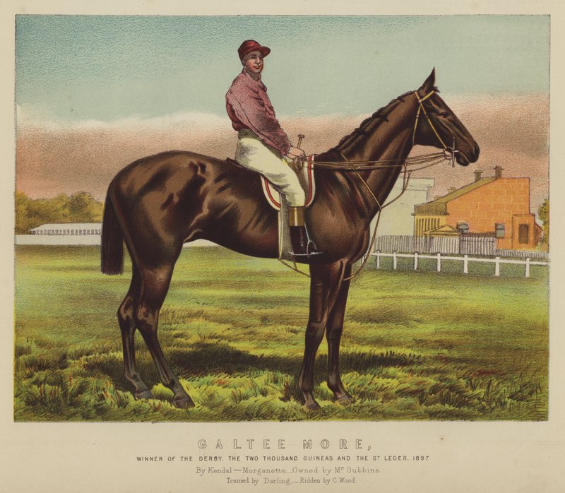 Galtee More, derbinin galibi, iki bin gine ve St Leger by English School