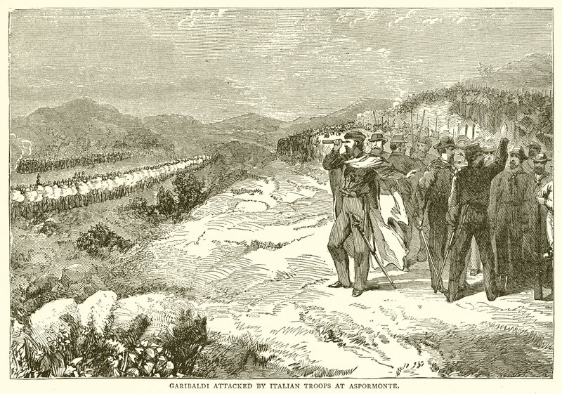 Garibaldi, Aspormonte'de İtalyan Birlikleri tarafından saldırıya uğradı by English School