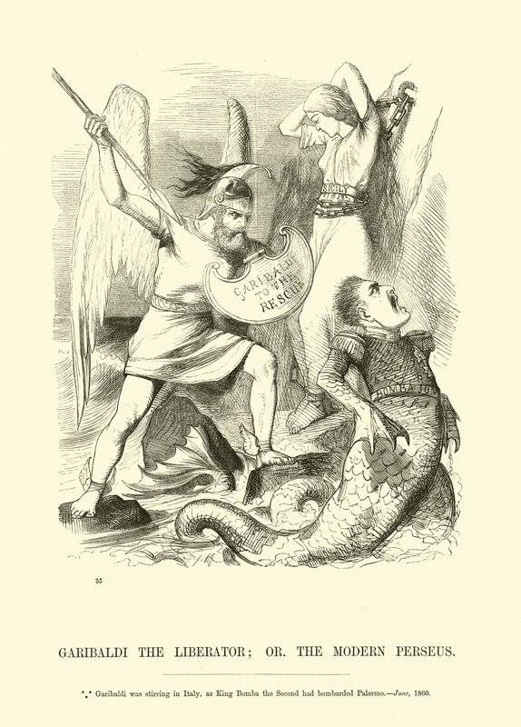 Kurtarıcı Garibaldi; veya Modern Perseus by English School