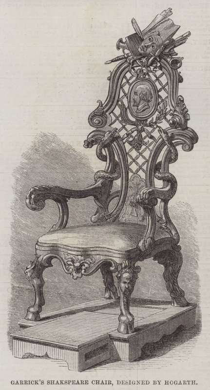 Hogarth tarafından tasarlanan Garrick