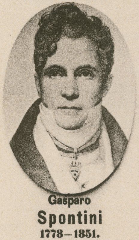 Gasparo Spontini (gravür) by English School