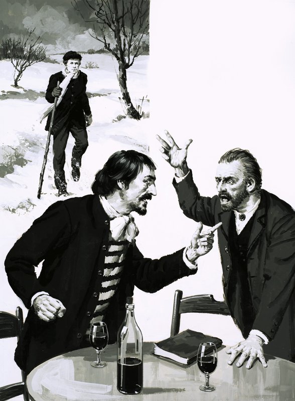 Gauguin ve Van Gogh tartışıyor by English School