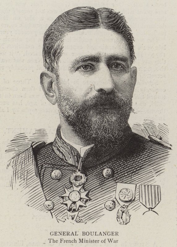 General Boulanger (gravür) by English School