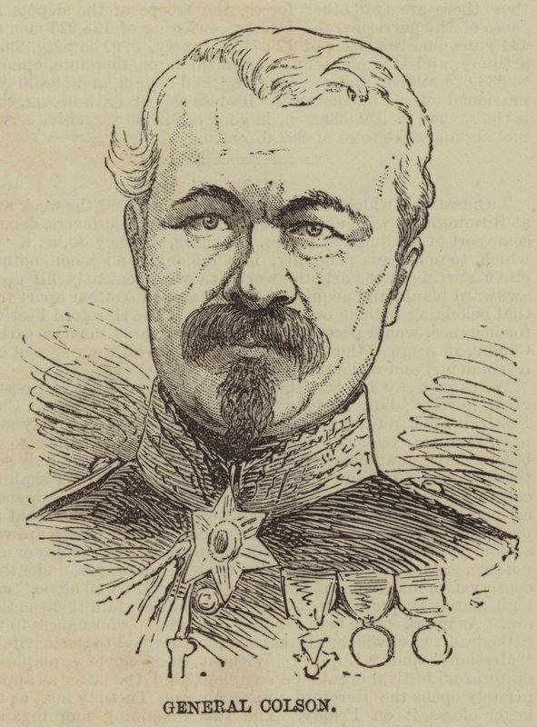 General Colson (gravür) by English School