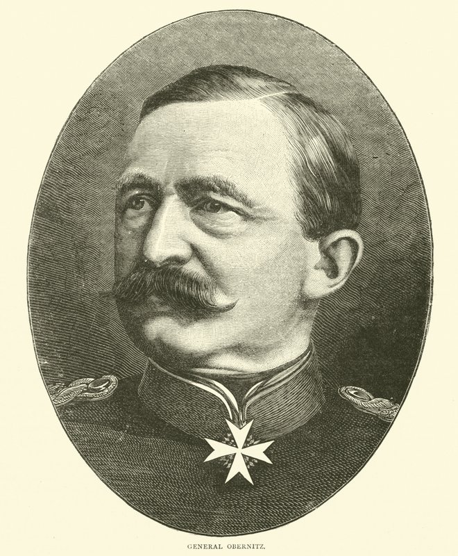 General Obernitz, Ekim 1870 by English School