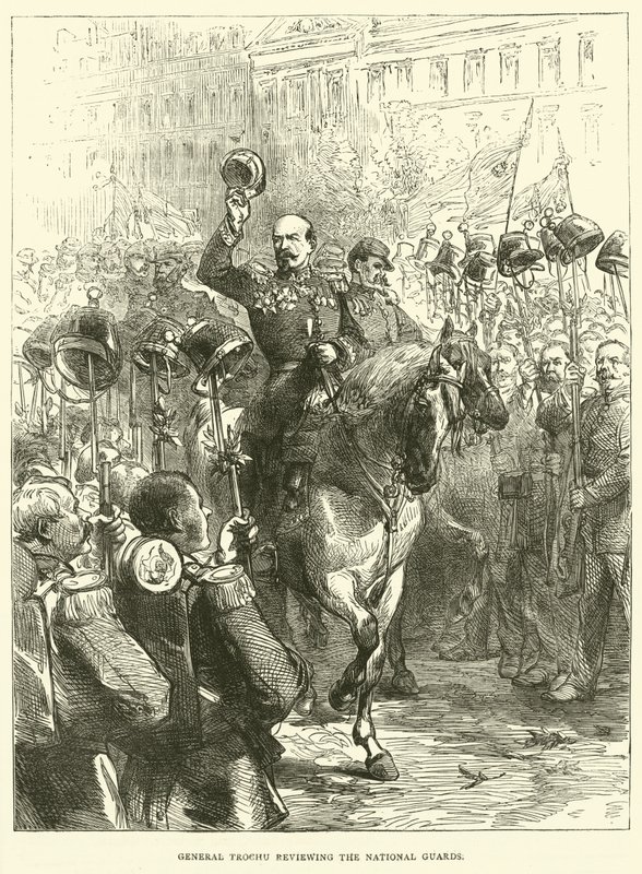 General Trochu, Ulusal Muhafızları gözden geçiriyor, Eylül 1870 by English School