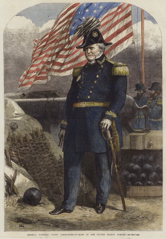 Genel Winfield Scott by English School