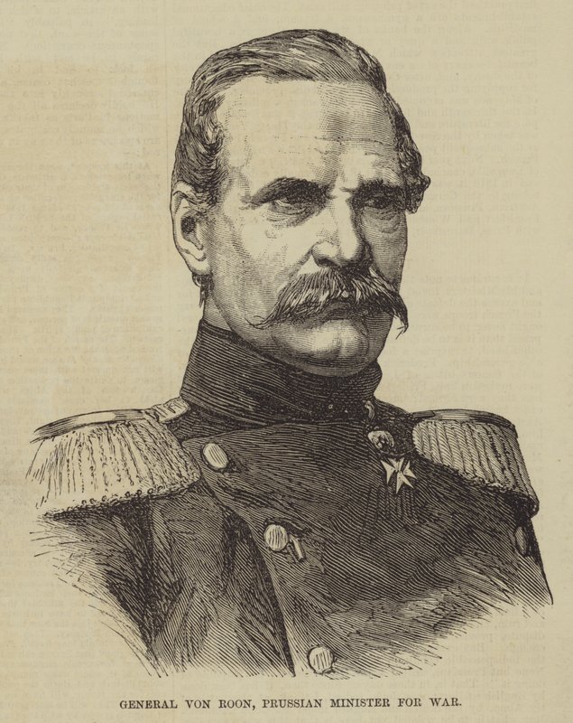 General von Roon, Prusya Savaş Bakanı (gravür) by English School