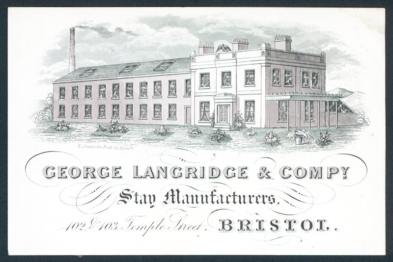 George Langridge & Company, üretici, ticari kart by English School