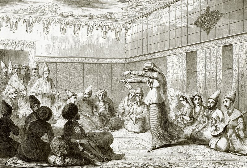 Georgian bayaderes by English School