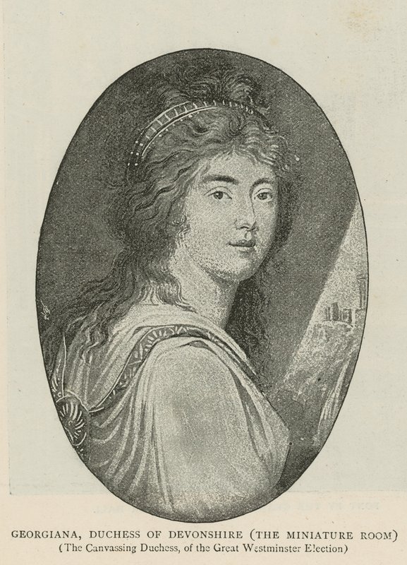 Georgiana, Devonshire Düşesi by English School