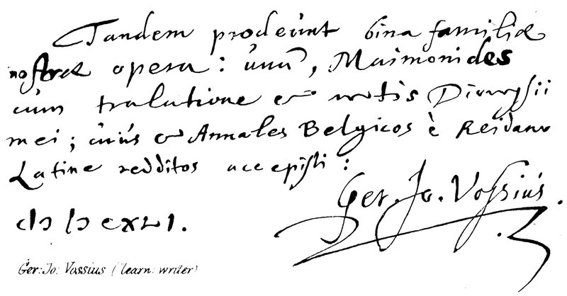Ger: Jo: Vossius (öğrenin: yazar) by English School