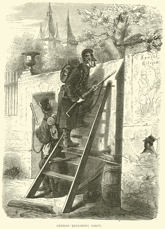 Alman keşif partisi, Ekim 1870 by English School