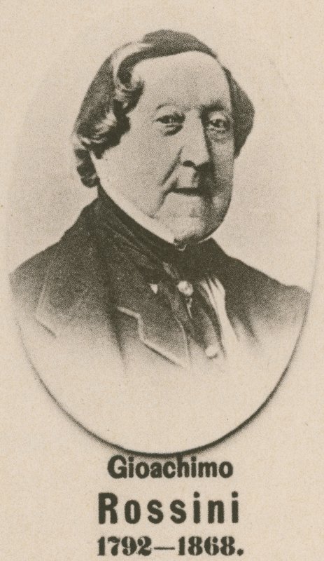 Gioachimo Rossini (gravür) by English School
