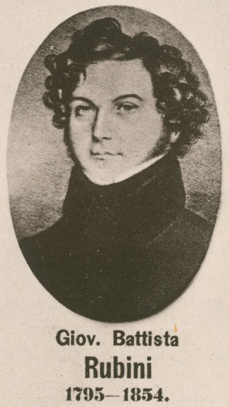 Giovanni Battista Rubini (gravür) by English School