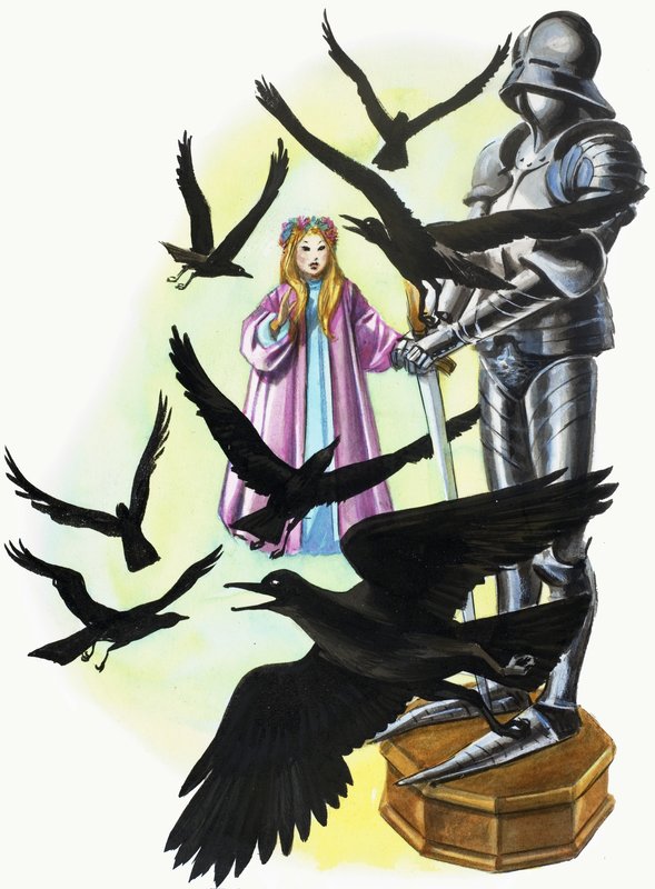Kız, kargalar ve zırh by English School