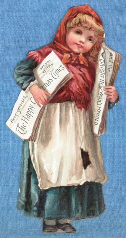 Gazeteler, Noel Kartı dağıtan kız by English School