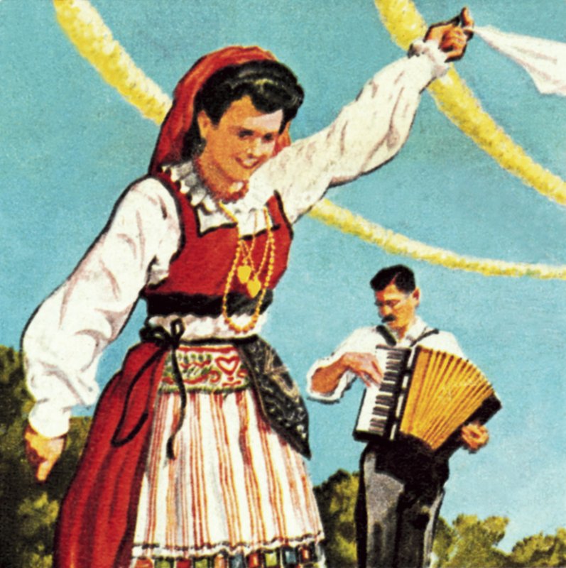 Portekiz ulusal kostümlü kız by English School
