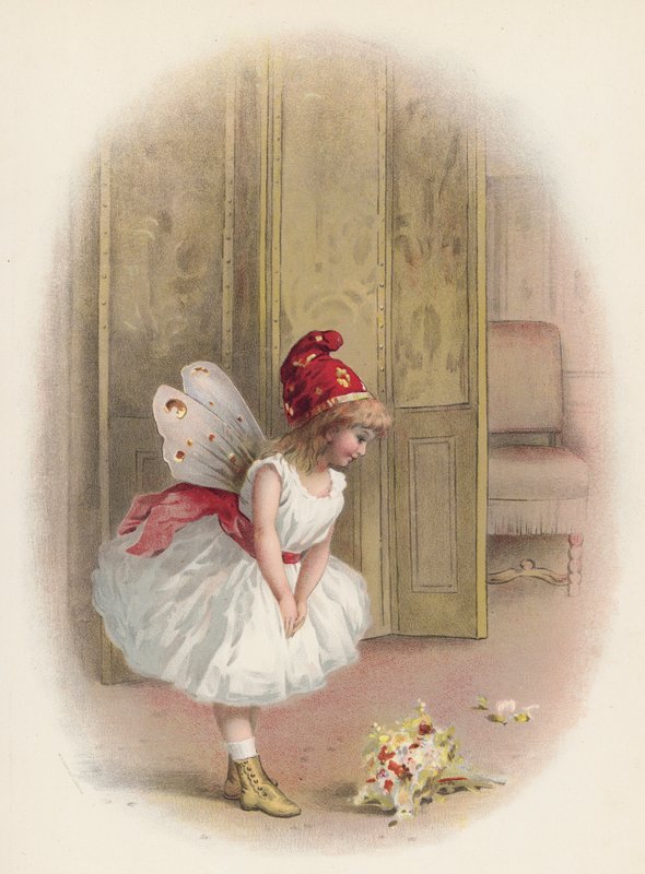 Performansından sonra selam veren kız veya peri (chromolitho) by English School