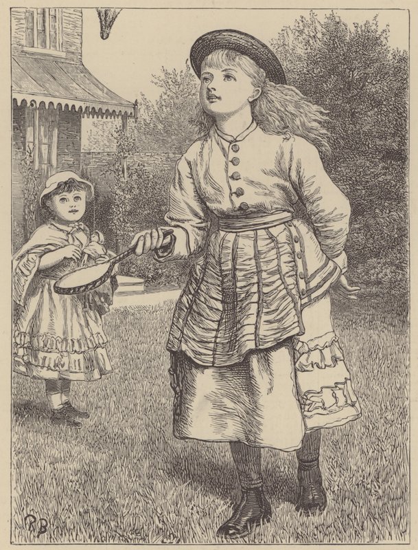 Raketle oynayan kız by English School