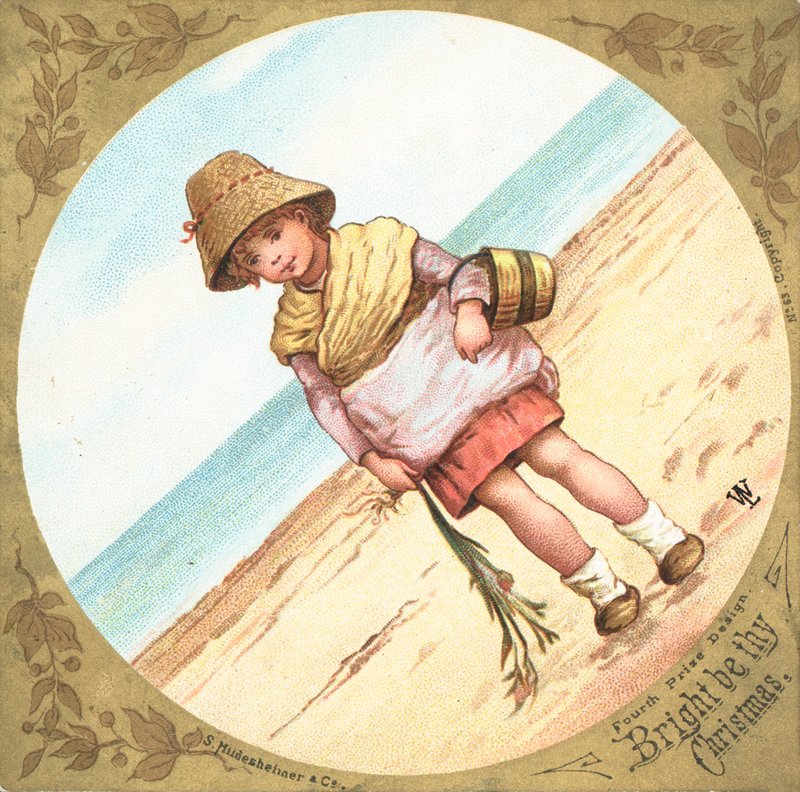 Sahilde duran kız, Noel kartı by English School