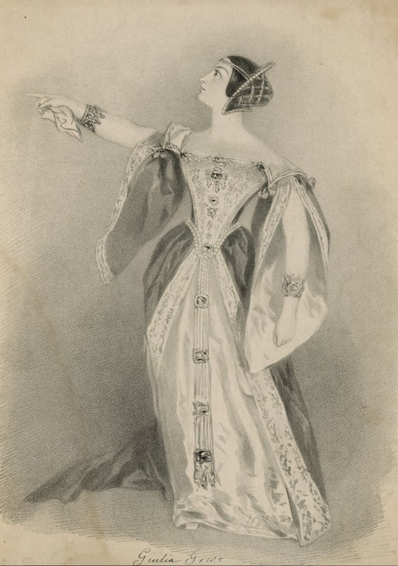 Giulia Grisi, opera sanatçısı by English School