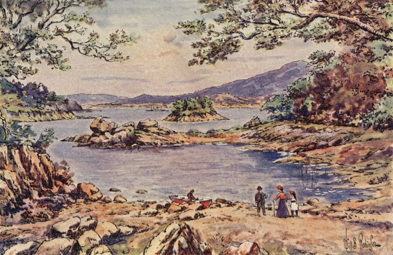 Glengariff (renkli taş) by English School
