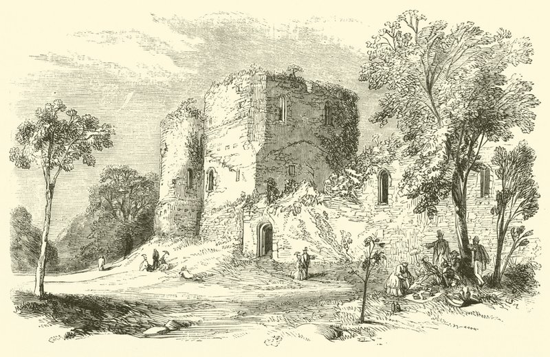 Goodrich Kalesi (gravür) by English School