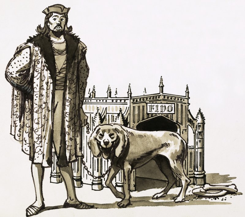 Gothic dog kennel by English School