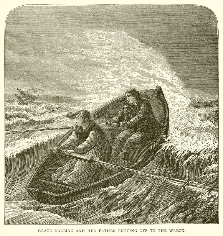 Grace Darling ve Babası Enkaza Çıkıyor by English School