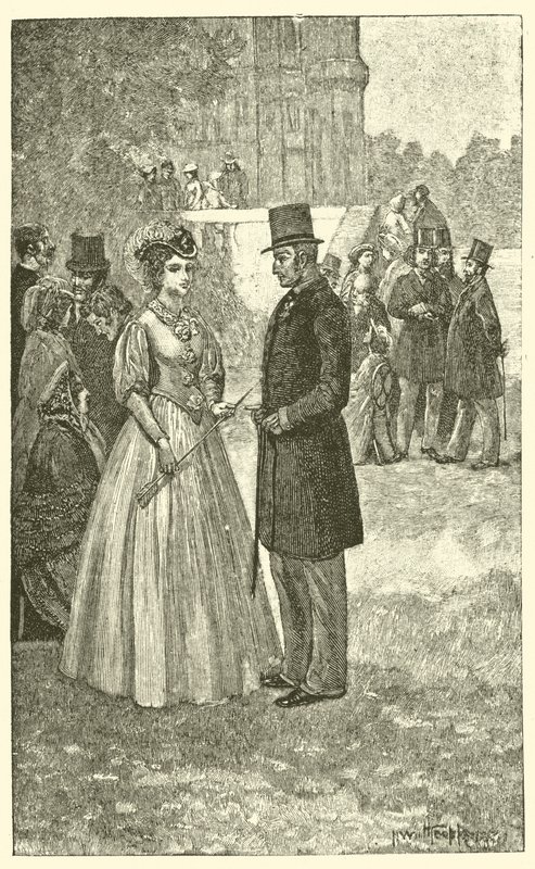 Okçuluk Turnuvasında Grandcourt ve Gwendolen (gravür) by English School