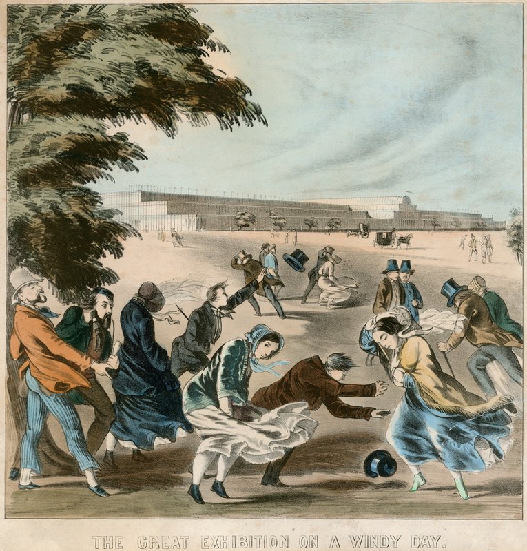 Rüzgarlı Bir Günde Büyük Sergi, 1851 by English School
