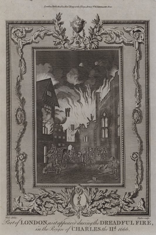 Büyük Londra Yangını, 1666 by English School