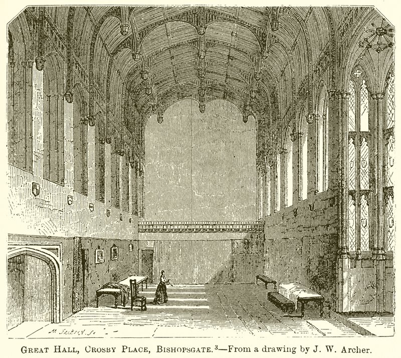 Büyük Salon, Crosby Place, Bishopsgate by English School