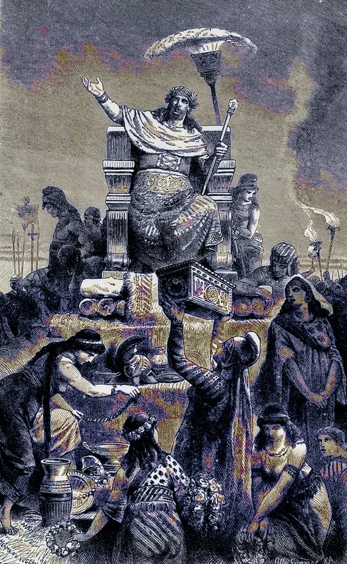 Yunan yozlaşması - Karun cenaze yığınında, The Illustrated History of the World