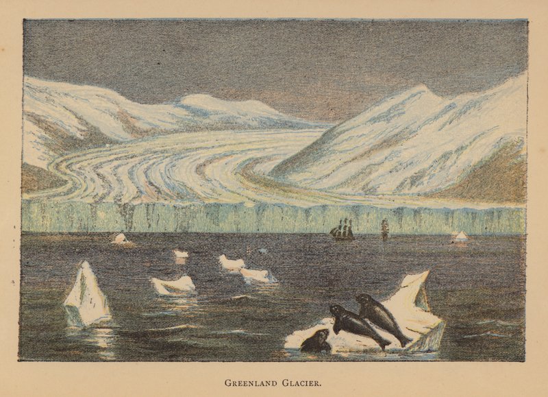 Grönland Buzulu (renkli lito) by English School