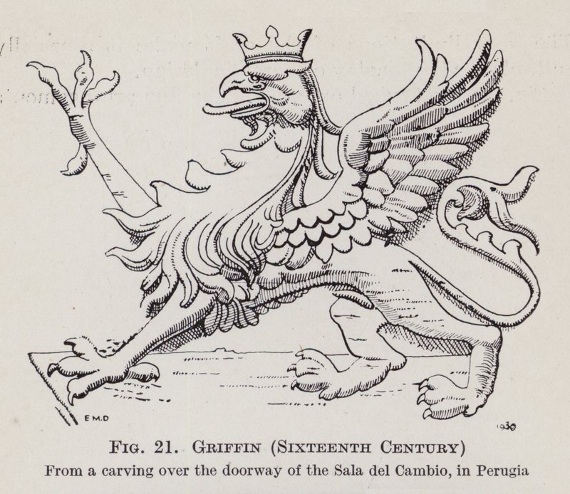 Griffin, Onaltıncı Yüzyıl (lito) by English School