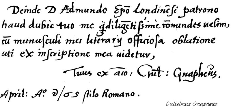 William Grapheus by English School