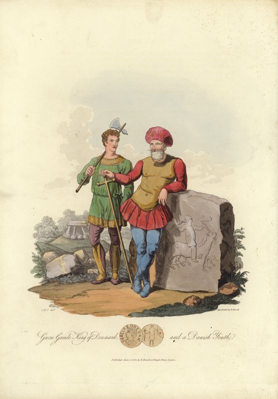 Gurm Gamle, Danimarka Kralı ve Danimarkalı bir genç by English School