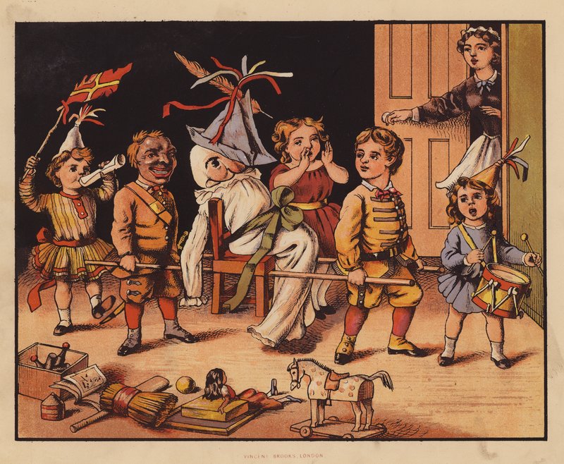 Guy Fawkes (renkli taş baskı) by English School