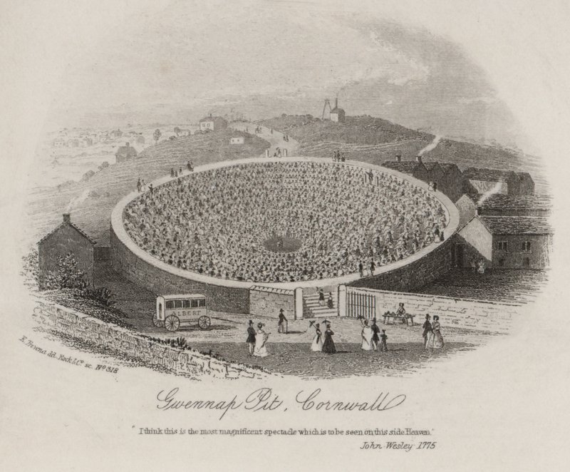 Gwennap Pit, Cornwall, John Wesley