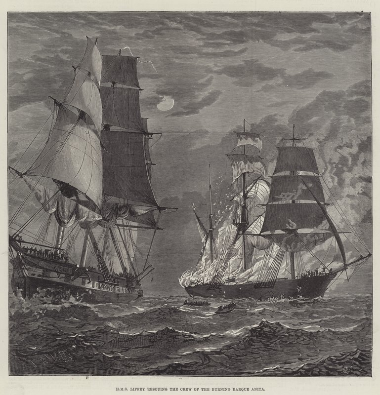 HMS Liffey, Yanan Barque Anita