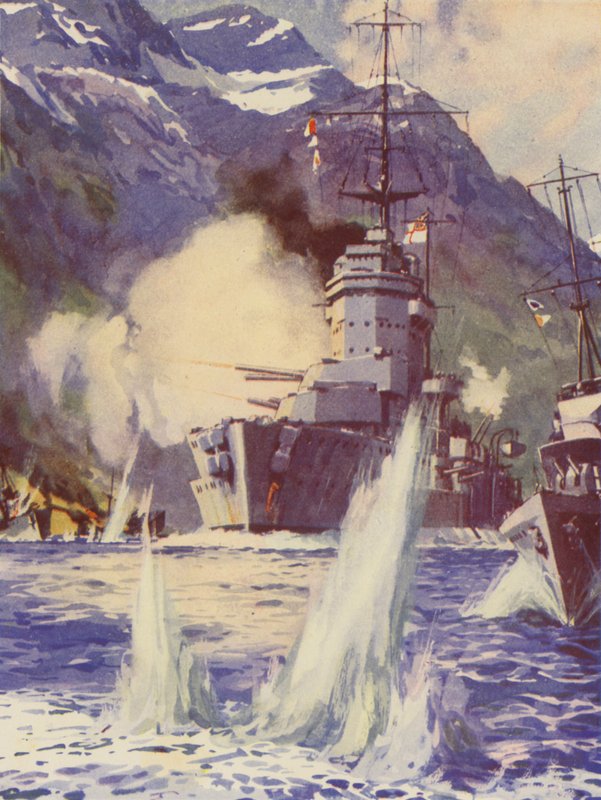 Norveç açıklarında HMS Warspite by English School