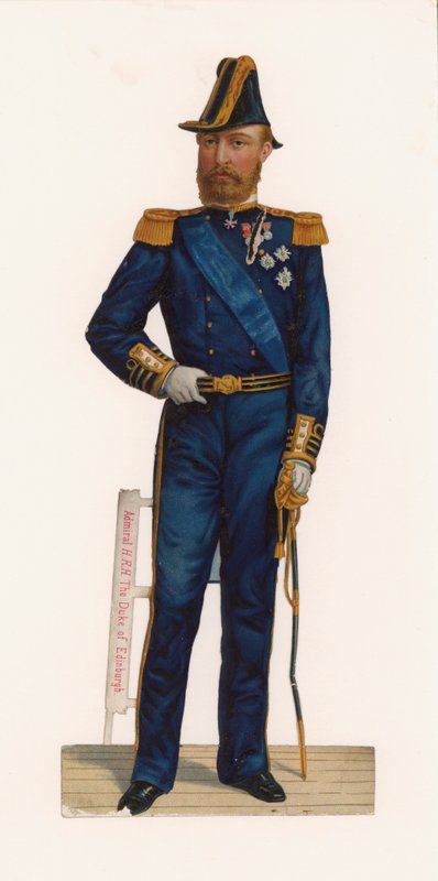 HRH Amiral Edinburgh Dükü (chromolitho) by English School