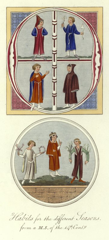 Farklı mevsimler için alışkanlıklar, 14. Yüzyıl by English School