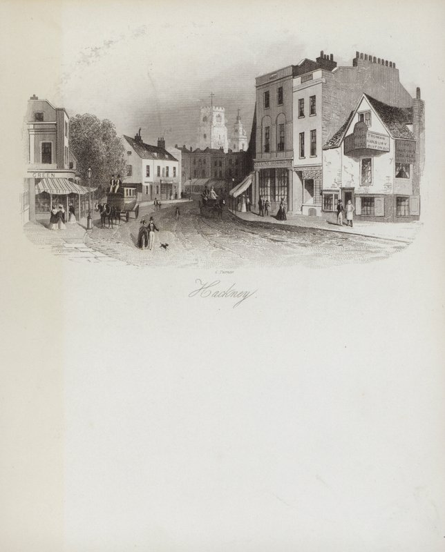 Hackney (gravür) by English School