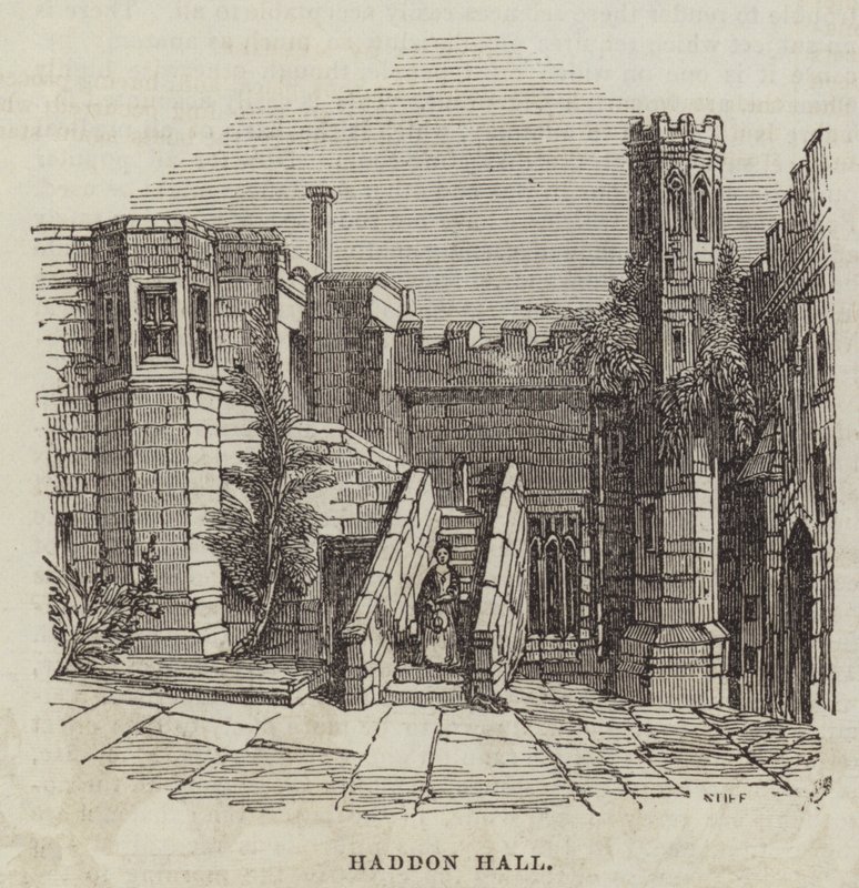 Haddon Salonu (gravür) by English School