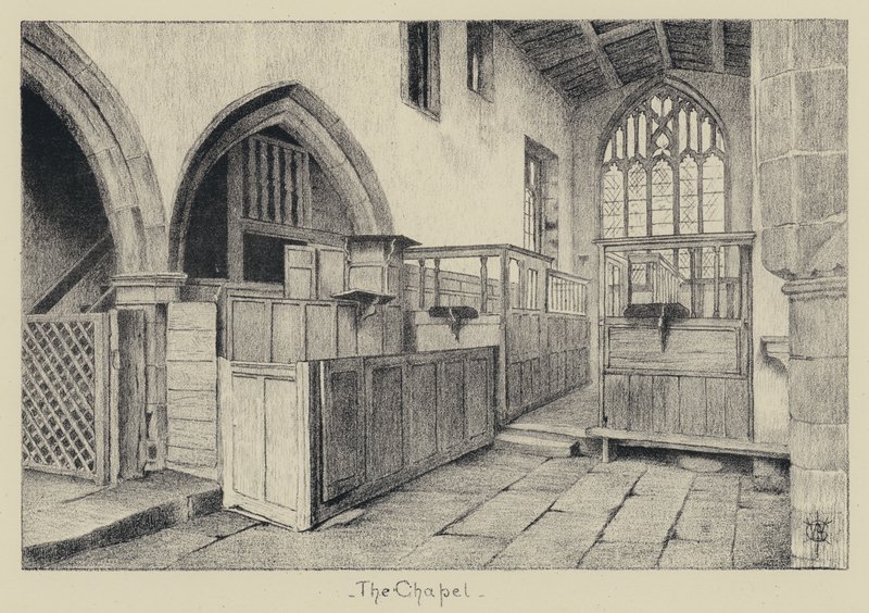 Haddon Hall, Şapel (taş) by English School