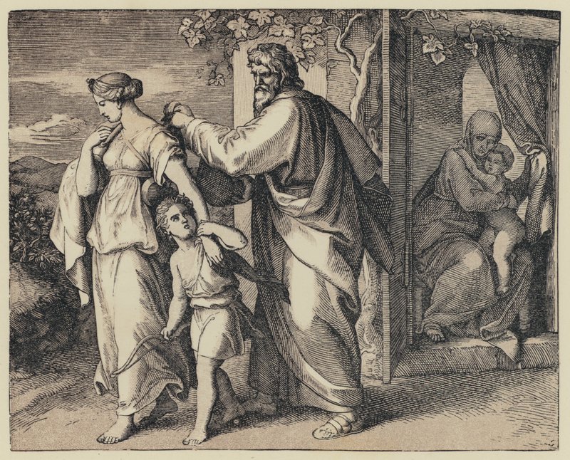 Hagar (gravür) by English School